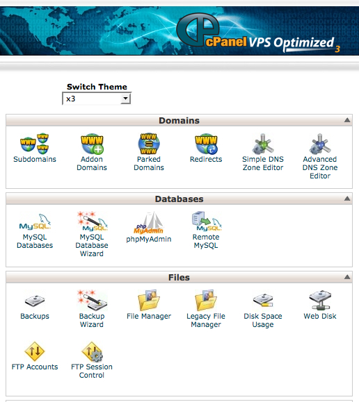 cPanel Overview Screenshot