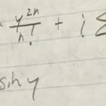 Hand-written math deriving the complex exponential function